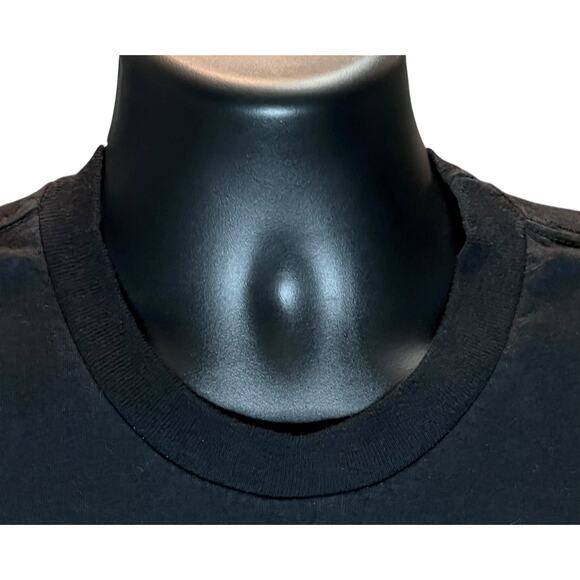 Marvel Distressed Red & White Logo Black T-Shirt Men Size Large Tall Graphic Tee - Picture 5 of 9